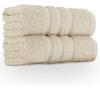 Zero Twist 100% Egyptian Cotton Towels 550 GSM, Hotel Quality Bath Towel Set, Soft Extra Absorbent Bath Sheet, Hand Towels, Jumbo Towels for Home Spa Use (Natural, Jumbo Sheet ( Pack of 2 ))