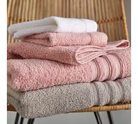 Catherine Lansfield Towel Bale Set Zero Twist Cotton 6 Piece Pink