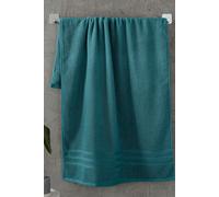 Catherine Lansfield Zero Twist Cotton 90x140cm Bath Sheet Pair Teal Green