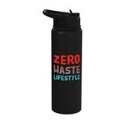 Zero Waste Lifestyle Awareness - Eco Warrior Statement Stainless Steel Insulated Water Bottle