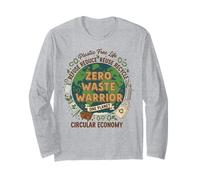 Zero Waste Warrior Plastic Free Sustainable Living Eco Long Sleeve T-Shirt