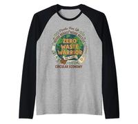 Zero Waste Warrior Plastic Free Sustainable Living Eco Raglan Baseball Tee