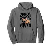 Zero Woofs Given French Bulldog Humor Pullover Hoodie