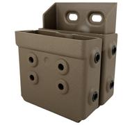 Zero9 Holsters - Model 4047 Double Handcuff Case, Compatible with ASP Sentry Cuffs (Flat Dark Earth, Tek Lok)