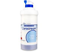Zeroderma Zerocream Emollient Cream 2-in-1 Moisturiser & Soap Substitute, for Eczema, Psoriasis & Dry Skin Conditions. Hydrating Relief for Flaking Skin, 500g
