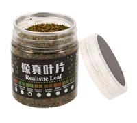Zerodeko 1 Bottle Resin Miniature Leaves for DIY Diorama Scenery with Green Realistic Fall Leaves, Suitable for Fairy Garden Diorama and Railway Layouts, Longtime Use and Simple Maintenance