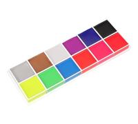 Zerodeko 1 Box of Neon Face Makeup Paint in Greasepaint for Halloween Party and Body Pigment, Easy to Apply Face Oil Paint with Colour Creativity, Suitable for Advertising Present