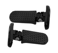 Zerodeko 1 Pair Folding up and down Pedals Mountain Foot E Bike Pegs Moped Pegs Pedal for Electric Moped Peg Pedal Bike Rear Pedal Pegs Electric Bike Accessories Aluminum Alloy Black