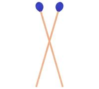 Zerodeko 1 Pair Marimba Mallets Music Instrument Mallets with Blue Maple Wood Rods Smooth Surface Practical Design Chic Look Simple Style for Percussion Instruments and Tongue Drum