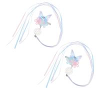 Zerodeko 1 Pair Retro Chinese Style Butterfly Hair Clips Metallic Acrylic Hair Pins for Cosplay Party and Daily Life