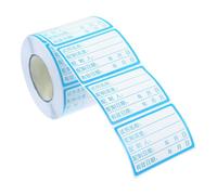 Zerodeko 1 Roll/500pcs Lab Reagent Labels Chemical Identifying Stickers Write-in Waterproof Tearproof PP Paper Laboratory Decals for Reagent Management or Bottle Marking 2.4x1.6