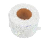 Zerodeko 1 Roll Floral Voile Ribbon DIY Webbing Delicate Tear Resistance Wear Resistance Polyester Ribbon for Friends Who Enjoy DIY Birthday Craft Projects
