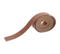 Zerodeko 1 Roll Pu Leather Strap Flat Leather Cord with Lychee Pattern for DIY Craft Multi-Functional and Easy to Polish Material Suitable for Stamping and Pet Collar Making