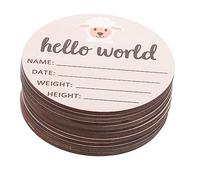 Zerodeko 1 Set Milestones Boy Shower Keepsake Shower Cards Babies Months from Monthly Newborn Monthly Birth Announcement Sign Name Sign Wood