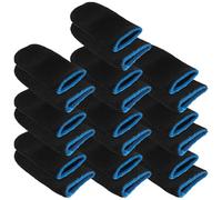 Zerodeko 10 pairs Carbon Fiber Finger Stalls Sweat-resistant Anti-slip Thumb Protective Covers for Touchscreen Gaming Sleeves Enhance Precision and Comfort for