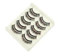 Zerodeko 10 Pairs Rhinestone Fake Eyelashes for Women Thick Shiny Gems Strip Lashes for Stage Performance Party Cosplay Halloween and Photo Taking Eye-catching Dramatic Look