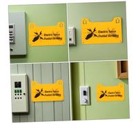Zerodeko 10 Pcs Electric Warning Signs PVC Weather Resistant Caution Forbid Climbing High Visibility Industrial Safety Signs for Facilities Schools and Residential Areas
