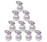 Zerodeko 10 Pcs Mini Pearl Hair Clips with Plastic Material, Charming and Elegant Design, for Braid Hair Decoration and Highlighting Appearance