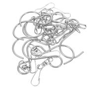 Zerodeko 10 Pcs S Shaped Wind Chime Hanging Hooks Steel Silver