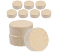 Zerodeko 10 Pcs Wooden Discs 5cm Natural Wood Slices 2cm Thick