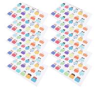 Zerodeko 10 Sheets Cute Cat Blank Name Labels Stickers Self-Adhesive Identification Tags for Bottles Notebooks School Supplies Organization