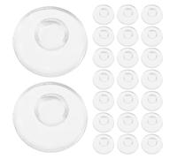 Zerodeko 100 Pairs Silicone Round Nose Pads for Glasses and Sunglasses, Easy Clip-on Installation, Universal Compatibility, for Sports and Outdoor Activities, Eyeglass Replacement Pads