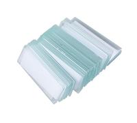 Zerodeko 100 Pieces Optical Glass Microscope Slides with Smooth Edges for Basic Biological Science Education Specimen Labeling Clear Viewing Suitable for Biology Chemistry Medical and