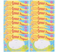 Zerodeko 100 Sheets English Student Award Certificates A6 Size Colorful Printing Awards Portable Small Certificates for Classroom Encouragement and 100th Day School Recognition