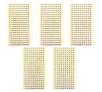Zerodeko 1000pcs Electrical Safety Grounding Stickers with Self-adhesive Silver Vinyl Material, 10mm Protective Earthing Symbols for Industrial Machinery and Distribution Rooms,