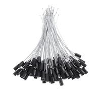 Zerodeko 100pcs Black Security Cable Seals with Numbered Tags, Self-Locking Tight Steel Wire Seals for Truck Trailers and Cargo, Sturdy Abs and Galvanized Steel Wire for Shipping Operations