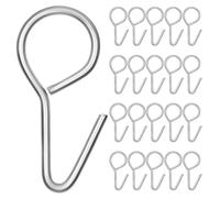 Zerodeko 100pcs Car Seat Cover Hook Clip Steel Silver Vehicle Seat Cover Fixing Hooks