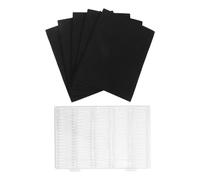 Zerodeko 100pcs Coin Storage Capsules with Black Inner Pads Clear Coin Holders for Collectors Display Case for Dollar and Game Tokens