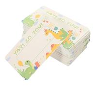 Zerodeko 100pcs DIY Dinosaur Scratch off Cards with Protective Films, Classroom Reward Prize Tickets for Students, Fun Scratch Reveal Game for First Grade Teaching Incentives