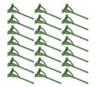 Zerodeko 100pcs DIY Triangle T-shape Brooch Pins for Wedding Corsage, Plastic Breast Pins for Boutonniere Buttonhole, Green Craft Accessories for Bridal and Groom Attire
