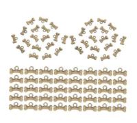 Zerodeko 100pcs Dog Collar Charms Necklace Charm Pendants Bone Jewelry Beads Tiny Antique Pendants