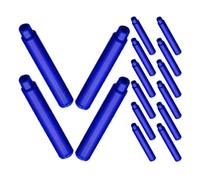 Zerodeko 100pcs Heat Erasable Ink Refills Replacement Pen Refill for Fountain Pens Blue Smooth Ink Flow Plastic Calligraphy Office Use