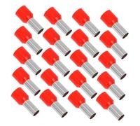 Zerodeko 100pcs Insulated Ferrule Connectors Terminal Sleeves Crimp Wire End Male Connectors Bulk Pack for Electrical Wiring Projects Easy Installation Compatible with Various Devices