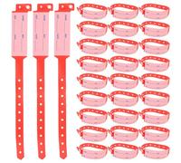 Zerodeko 100pcs Medical Id Bracelet Hospital Wrist Identification Band 10x1.5inch Emergency Ready Design Comfortable Soft Hypoallergenic PVC Material for Sensitive Skin Urgent Situations
