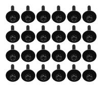 Zerodeko 100pcs Metal Drum Set Screws with Textured Surface Replacement Snare Drum Lug Nuts for Percussion Spare Black Accessories