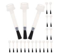 Zerodeko 100pcs Nail Polish Gel Brush Replacement Set with Comfortable Grip and Nylon Bristles Resistant to Deformation for DIY Nail Art Enthusiasts
