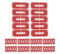 Zerodeko 100pcs Nail Polish Protector Stickers, U Shape Plastic Red Cuticle Skin Barrier for Fingers, Precise Application, Portable, Daily Use and Travel Use, Manicure French Tip Painting