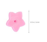 Zerodeko 100pcs Pink Star-shaped Plastic Butterfly Clutch Pin Backs Keepers for Badges Hats Jewelry Making Crafts