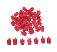 Zerodeko 100pcs Red Origami Paper Cranes Hanging Decoration, Pre-Folded Crane Pendant for Party Backdrops and Rooms, DIY Creative Combinations for Wedding, Shower, and Birthday