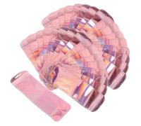 Zerodeko 100pcs Reusable Resealable Jewelry Packaging Bags with Zipper Lock Tear Resistant Small Pouches for Earrings Rings Brooches Crafts and Gift Storage Rose Pink
