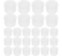 Zerodeko 100pcs Round Plastic Wine Bottle Caps Plugs with Anti-Leaking Feature and Chemical Stability, White Pe Material Suitable for 0.9-1 Inch Holes, for Family Kitchens and Craft