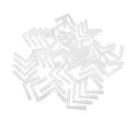 Zerodeko 100PCS Shape Corner Protector for Cables Rubber Wire Sleeve Tubing with Reinforced Edge Design Floor Cable Organizer Cover Cord Channel for Home Office and Industrial Use