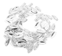 Zerodeko 100pcs Silver Alloy Buddha Nail Charms Set 3d Religious Nail Art Decorations for Acrylic Manicure Jewelry Accessories for Women