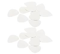 Zerodeko 100pcs Thumb Stainless Steel Finger Bass Picks Plectrum Smooth Edge Guitar Picks for Acoustic Guitar Beginners