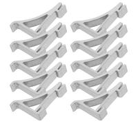 Zerodeko 10pcs Aluminium Fridge Clips for Freezer and Beverage Cabinet, Reusable and Reliable Shelf Support Replacement Parts, Sturdy Fridge Divider Clips for Secure Storage