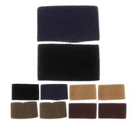 Zerodeko 10Pcs Belt Loop Keeper Rings Elastic Band Retainer Straps with Fabric End Fixers for Wide Belts Outdoor Backpack Accessories in Khaki Black Coffee Green Navy